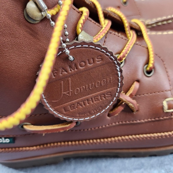 new men's 12 Polo Ralph Lauren Ranger Mid Boots Brown Horween Leather Moc Toe - Picture 3 of 9